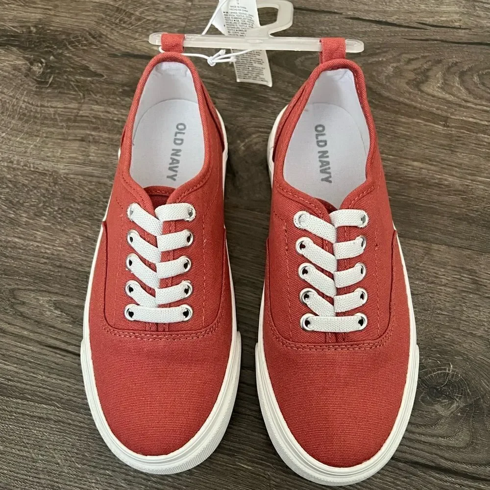 Old Navy Gender-Neutral Elastic-Lace Canvas Sneakers for Kids